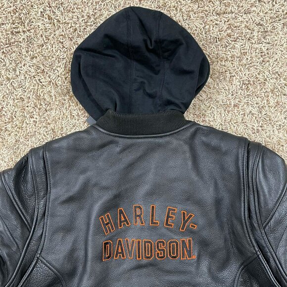 Harley-Davidson® Women's Miss Enthusiast 2.0 Leather 3-in-1 Jacket, Size Large - Picture 15 of 16